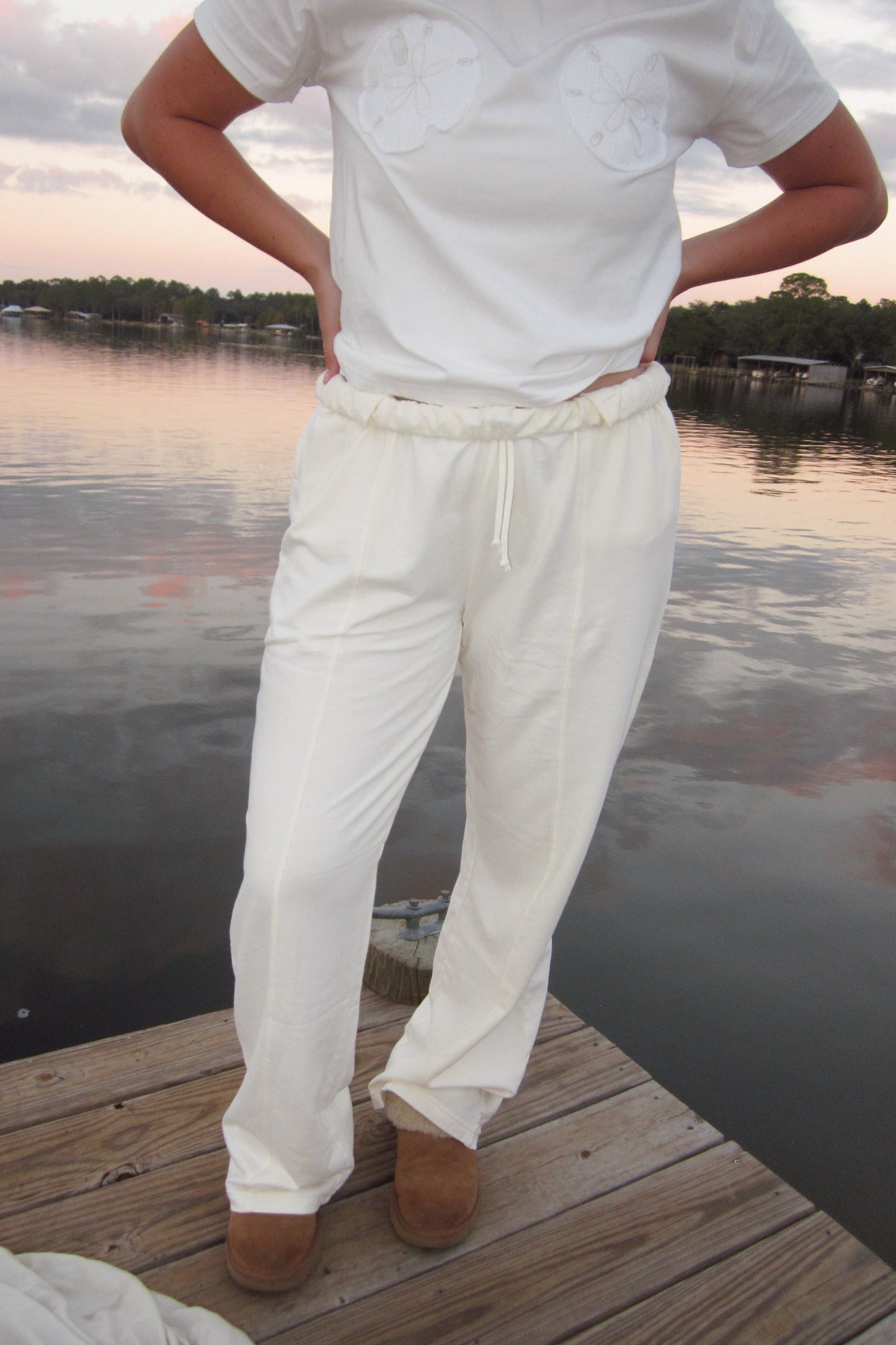 Soft Cream Sail Pants