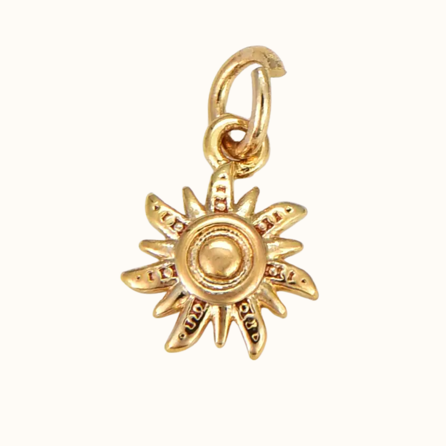 Tiny Spiral Celestial Sun Charm