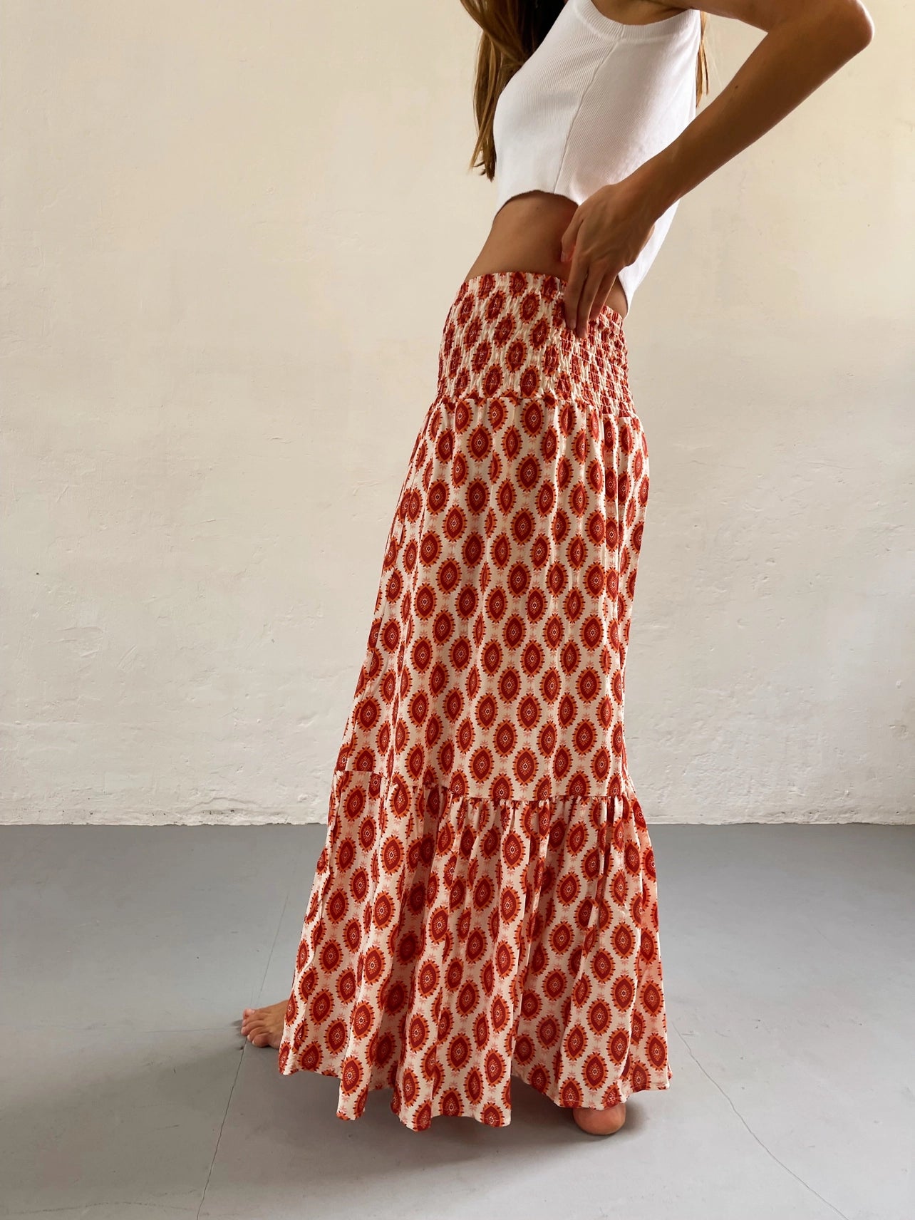 Barcelona Printed Maxi Skirt