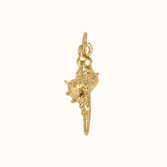 Gold Conch Charm