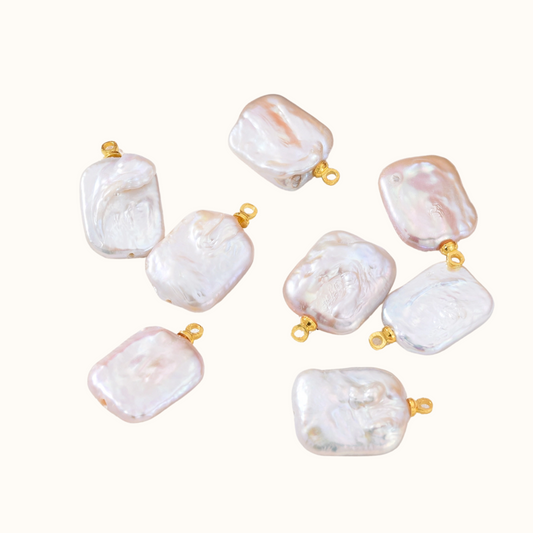 Rectangle Baroque Freshwater Pearl