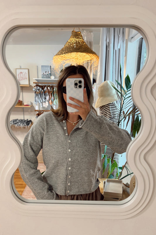 The Lineup Cardigan – Gray