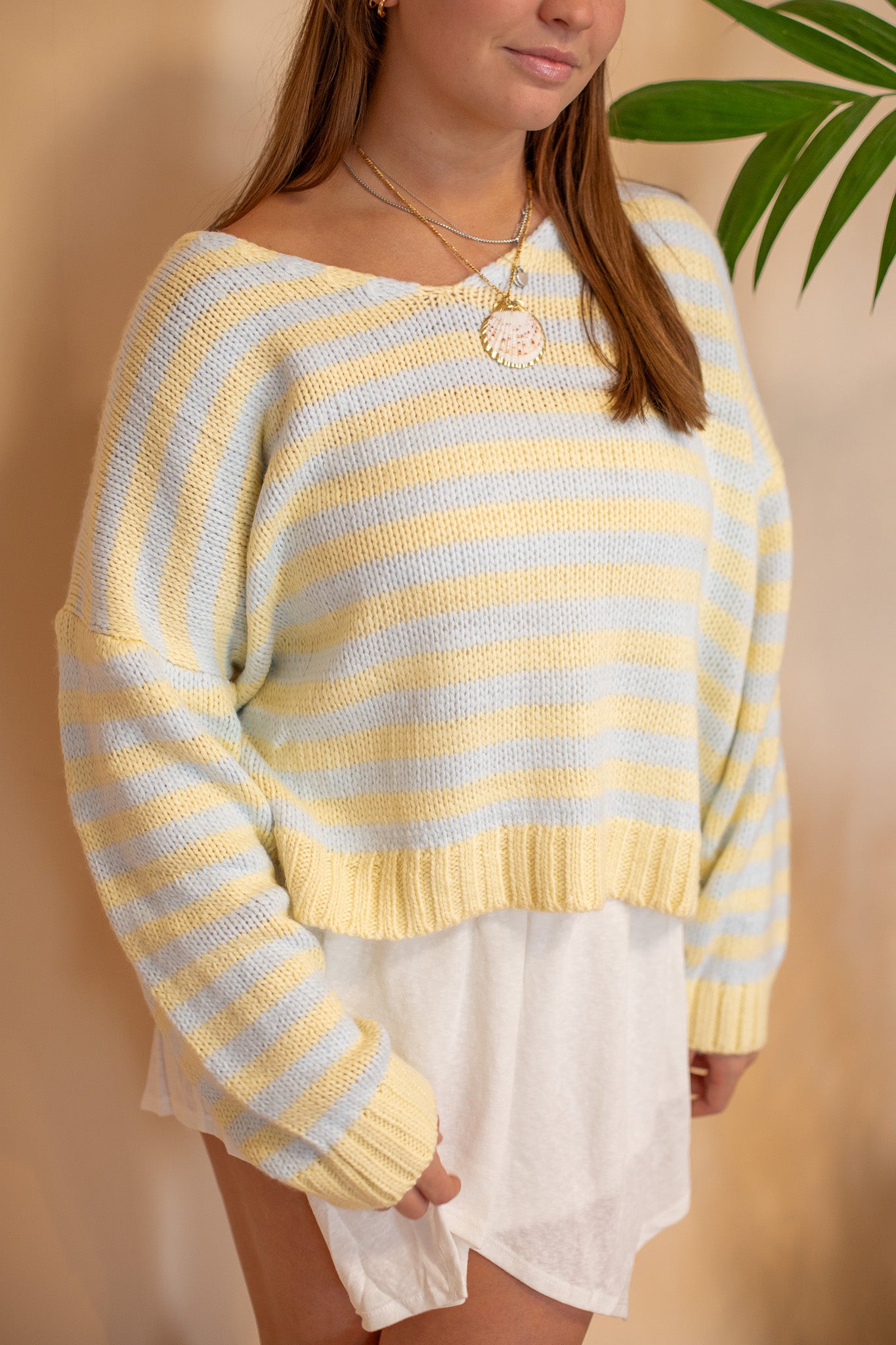 Sunlit Shoreline Knit Sweater