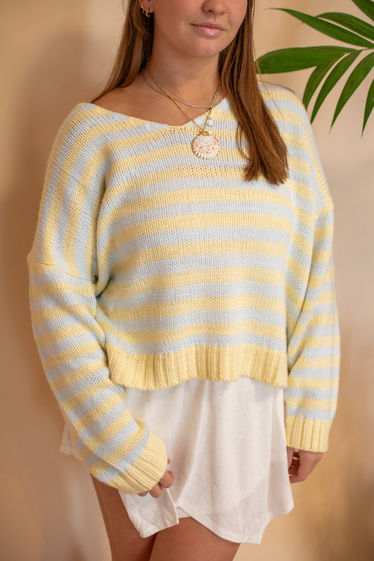 Sunlit Shoreline Knit Sweater