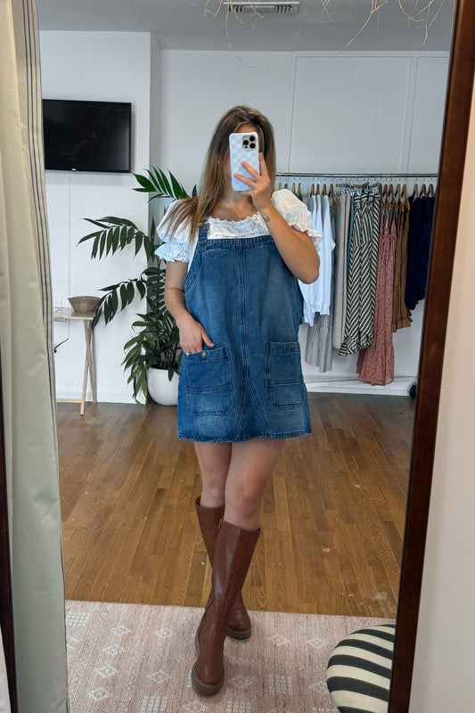 Denim Overall Dress