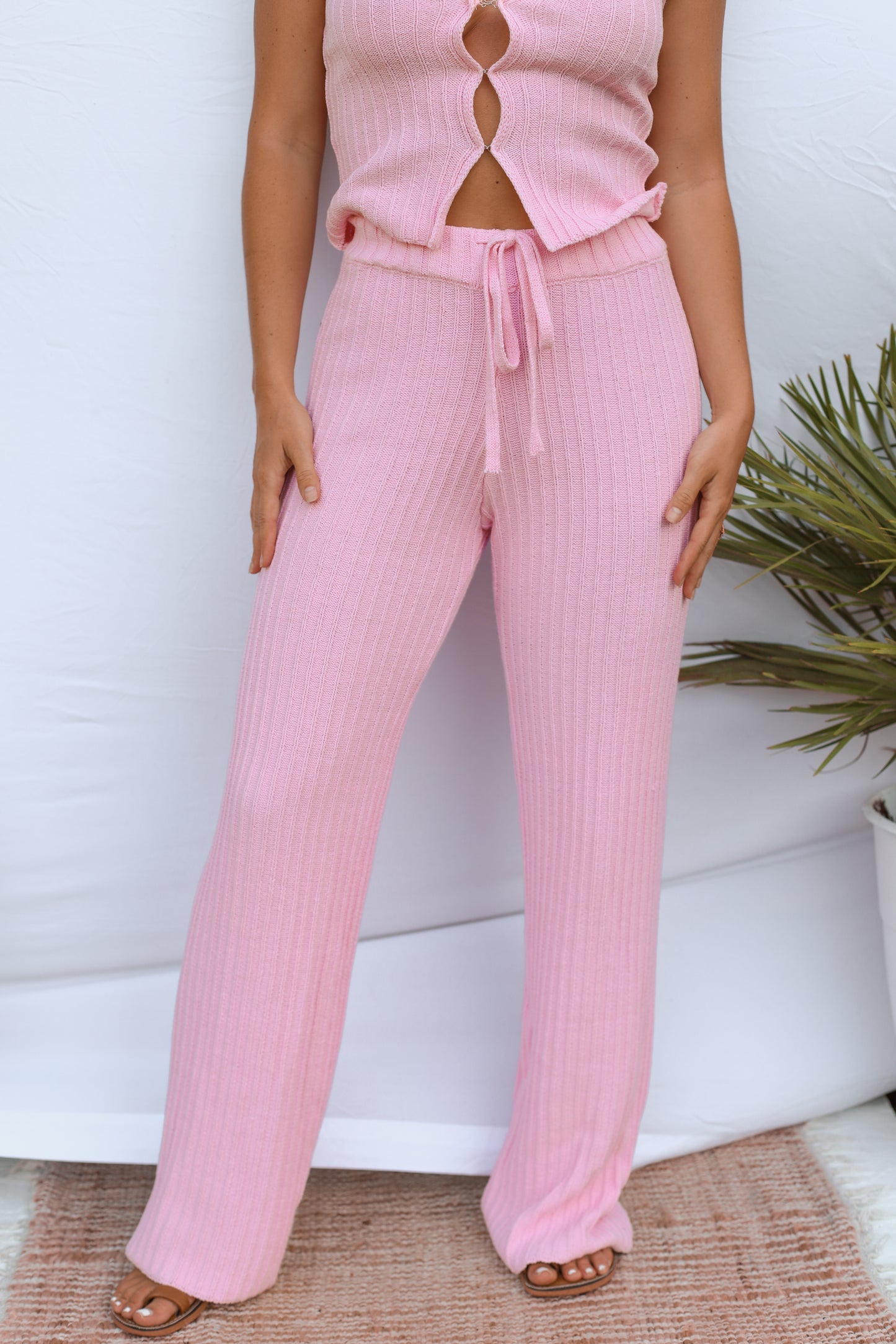 Sunset Ribbed Sweater Pants