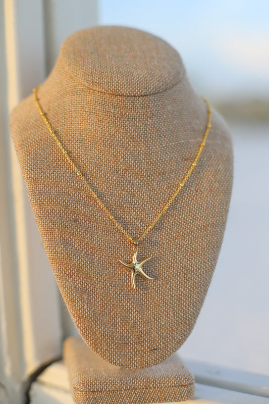 Starfish Charm Necklace