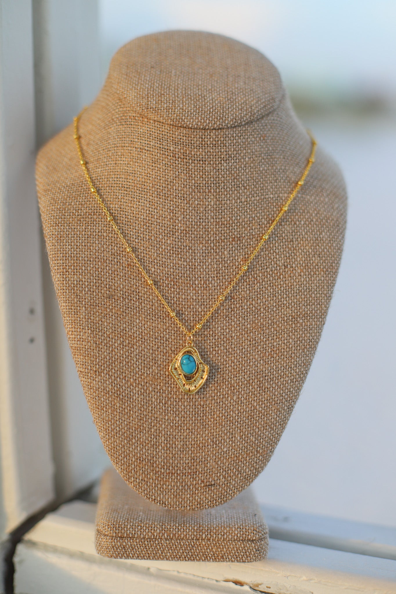 Turquoise Charm Necklace