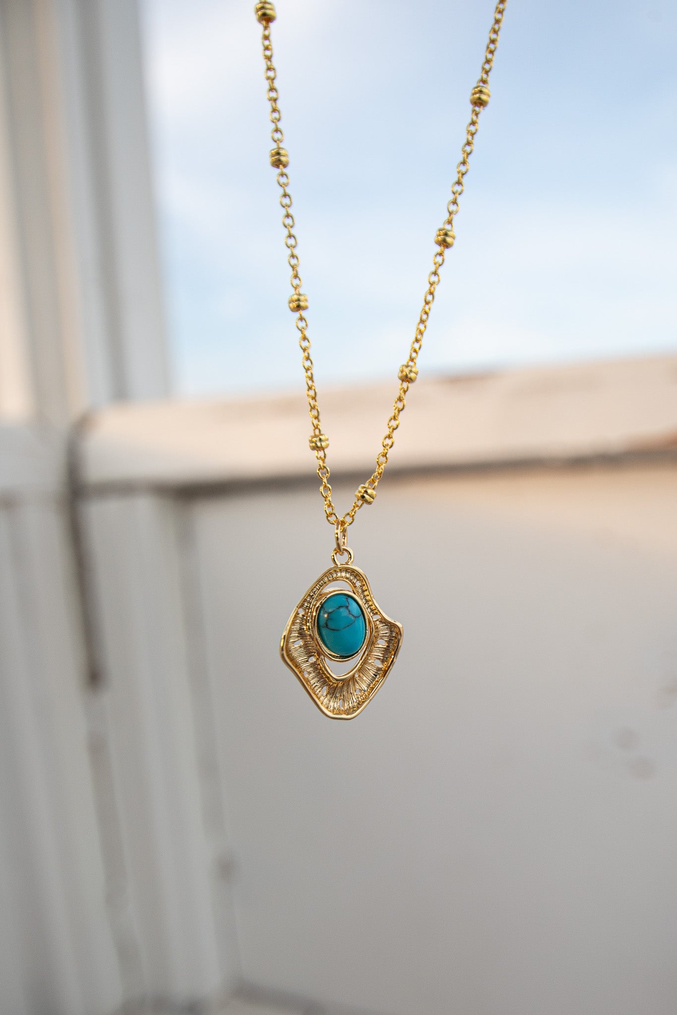 Turquoise Charm Necklace