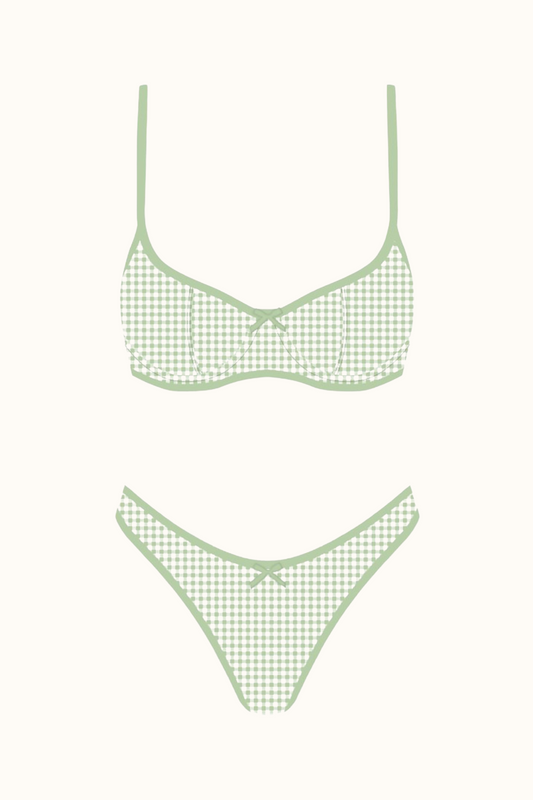 The Nantucket Checkered Bikini Set