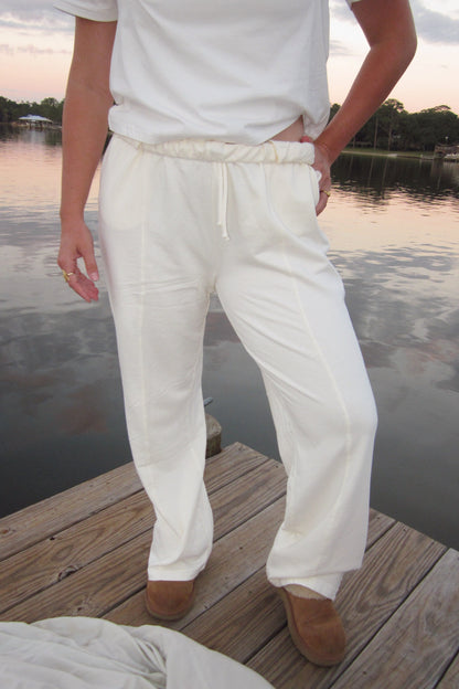 Soft Cream Sail Pants