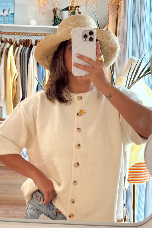Cloud Puff Knit Cardigan