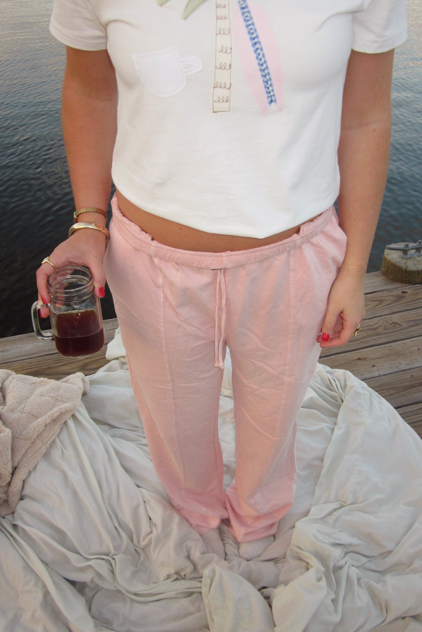 Soft Pink Sail Pants