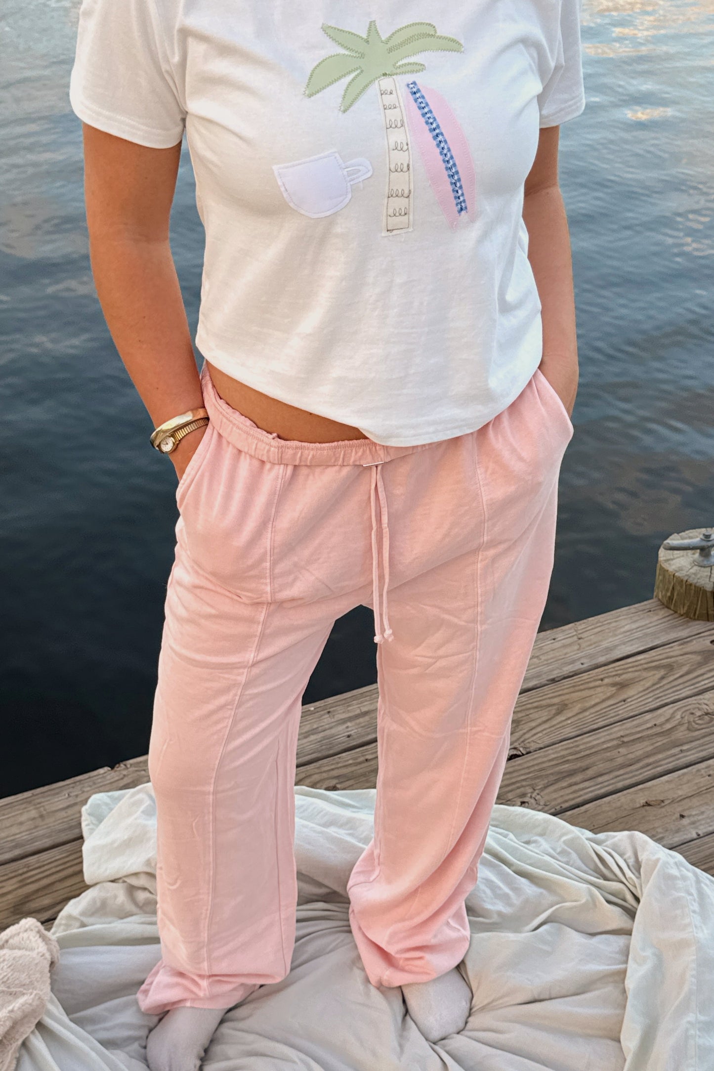 Soft Pink Sail Pants
