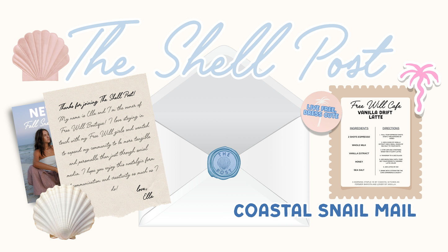 The Shell Post | Coastal Snail Mail Subscription