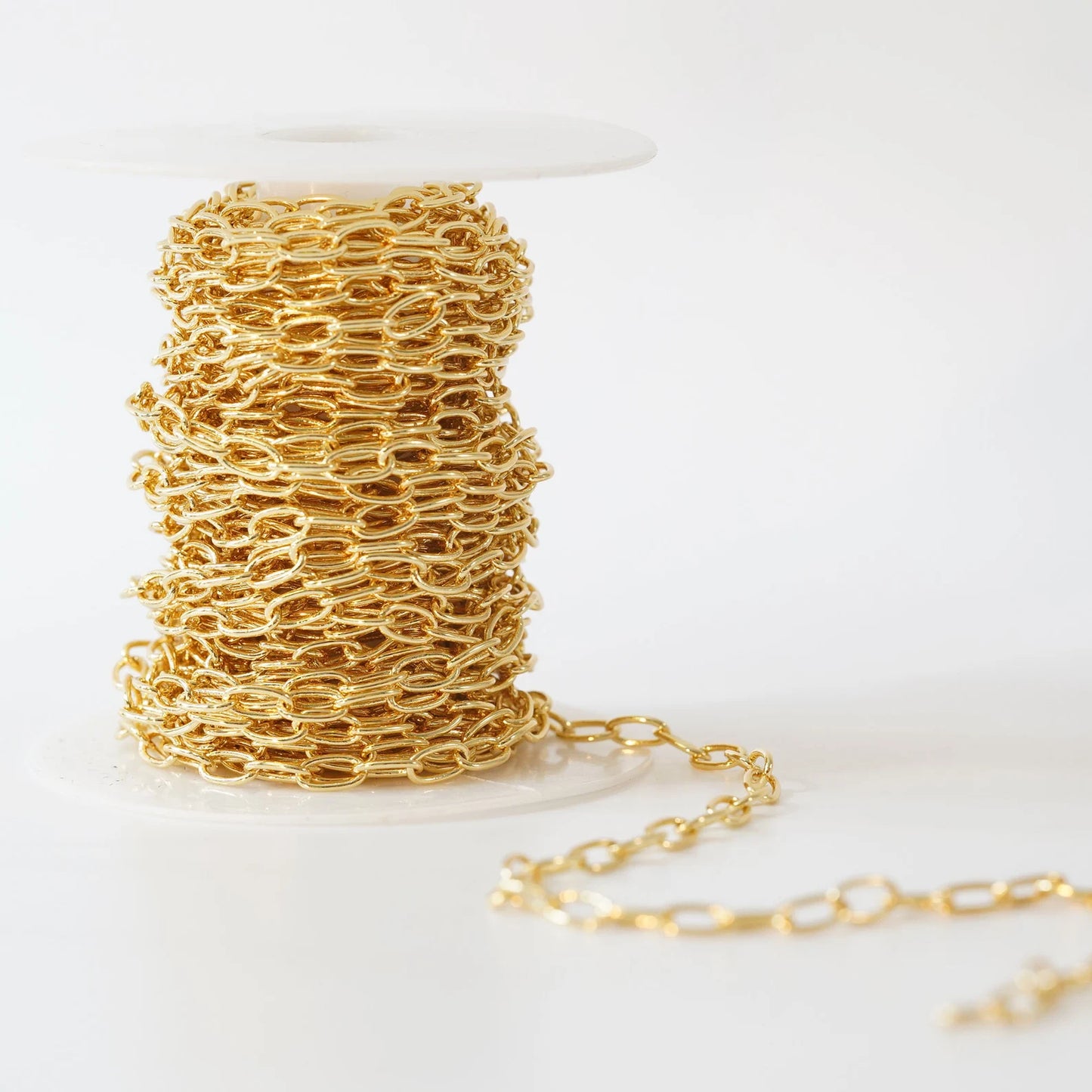 Gold Dainty Oval Chain