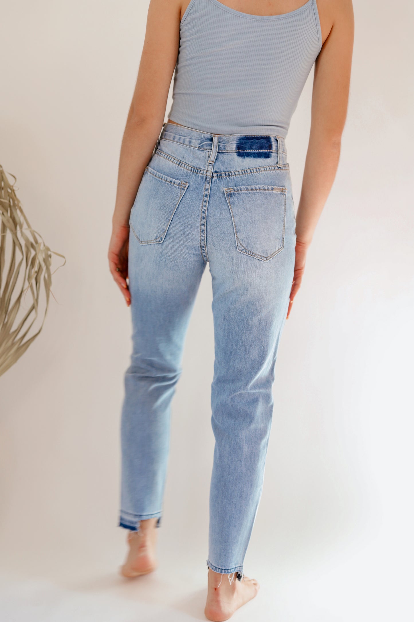 Classic Straight Leg Girlfriend Jeans